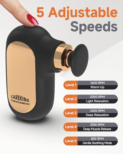 Mini Massage Gun Travel Size, Compact Handheld Massager for Pain Relief - Image 5