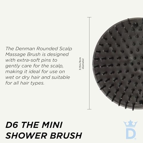 Denman Detangle Hair Brush for Curly Hair & Scalp Massager D6 - Hair Straightening Brush - Image 2