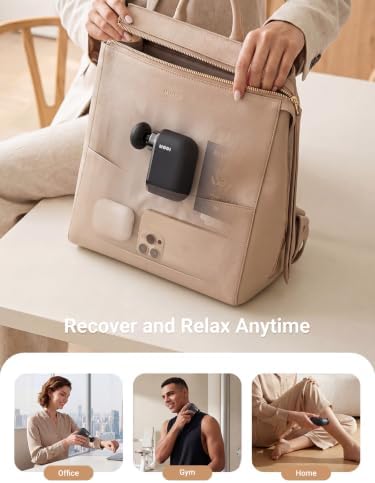 Modi Mini Massage Gun | Portable Powerful 3200RPM Handheld Massager | High Intensity Muscle Massager | Massage Gun Deep Tissue | Lightweight Percussion Body Massager Gun Relief | Airplane Safe - Image 7