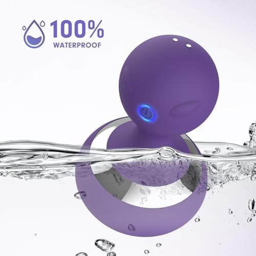 Cordless Electric Handheld Massage Ball, Rechargeable Body Neck Massage Tool (Violet) - Image 2