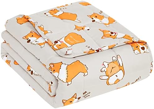 CuteKing Weighted Blanket for Adults: Weighted Blanket with Premium Glass Beads - Breathable Heavy Blanket for Comfort Sleep - Thick Blanket for Adult All Season(20lbs, 60"x80", CuteDog) by CuteKing