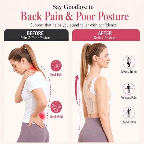 Lightweight Posture Corrector with Upper Back Brace for Women & Men - Image 2