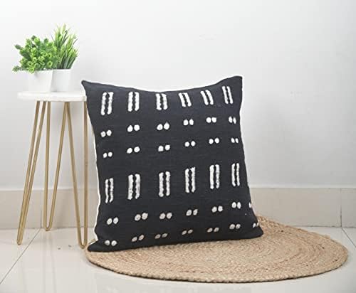 Trade Star 100% Cotton Throw Pillow Cover Handloom Square Cushion Case Tribal Print Bedding Sofa Cushion Case Farmhouse Floor Decor Cushion Cover Handmade for Room Decor (18x18 Inches) - Image 5
