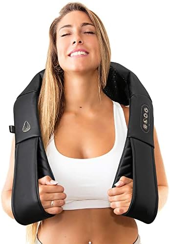InvoSpa Shiatsu Massager with Heat - Deep Tissue Kneading Pillow for Neck, Shoulders, and Back - Electric Full Body Massage by InvoSpa