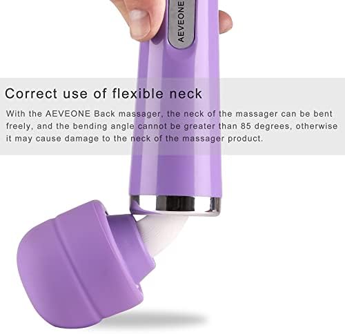AEVEONE Wired Powerful Handheld Electric Massager, Strong Personal Back Massage for Sports Recovery, Muscle Aches, Body Pain (Light Purple) - Image 5