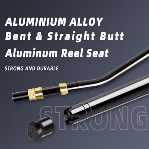 Deep Sea Fishing Rod, Heavy Duty Bent Butt Trolling Rod with Roller Guides,Conventional Fishing Rod - Image 4