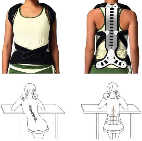 Adjustable Spine Posture Corrector for Back Support,2026 New Full Scoliosis Back Brace Posture Corrector for Kyphosis and Vertebral Compression Fracture Men and Women (Blue, Large) - Image 3