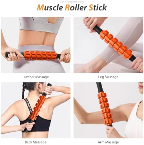 SUBCULTUREPICK 5 in1 Foam Roller Set Trigger Point Foam Roller for Exercise - Image 4