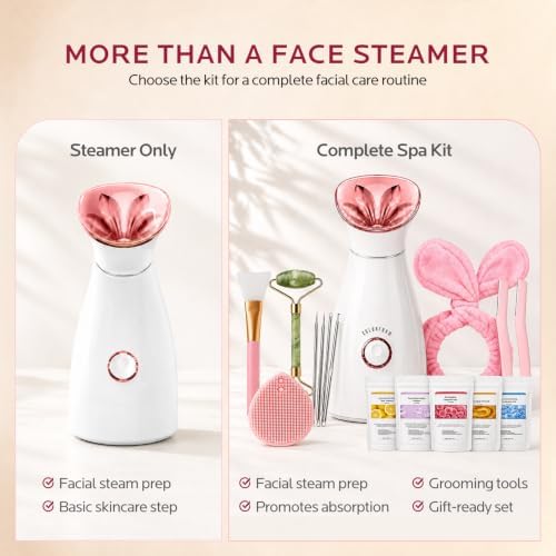 Colorfarm Facial Steamer Spa Kit with 16 Skin Care Tools for Home Spa - Image 7