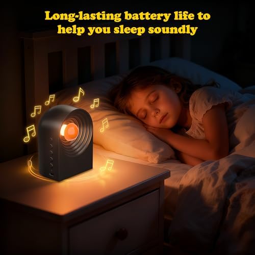 UNEEDE White Noise Sound Machine with Bluetooth Functionality, Night Light, Portable Bluetooth Speaker with Noise Canceling for Office & Sleeping, Meditation, Gathering (Black) - Image 2