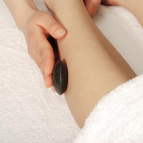 Master Massage 10-Piece Black Basalt Hot Stone Set – Contour & Malteser Shape Lava Stones for Relaxing Massage Therapy – Includes Unique Dish for Convenient Storage - Image 5