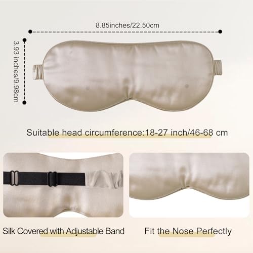 ZIMASILK Adjustable 100% 22 Momme Mulberry Silk Sleep Mask - Image 4