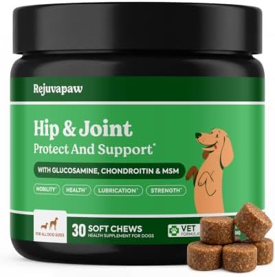 Hip & Joint Supplement for Dogs – Soft Chews for Joint Mobility by Rejuvapaw