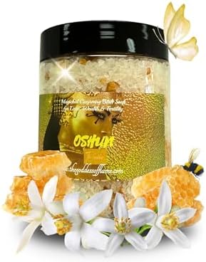 Oshun Bath Salts – Spiritual Cleansing Ritual Bath Soak – Goddess of Love & Abundance Inspired – Witchcraft, Wiccan, Pagan & Metaphysical Bath Supplies 12oz by TheGoddessofFlame
