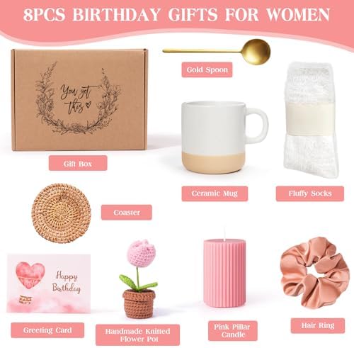 Birthday Gifts for Women, Happy Birthday Gift Basket for Women, Unique Woman Birthdays Gift Box for Her Mom Sister Wife Girlfriend Coworker Bestie Female Friendship Best Friend Employee Gifts Ideas - Image 2