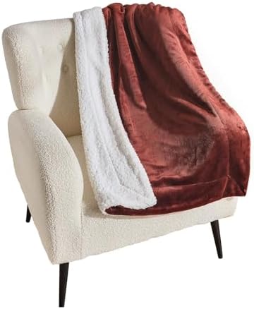 NANPIPER Warm Sherpa Blanket for Couch, Soft Fleece for Winter, Fuzzy Plush Small Throw Gift for Baby, Chocolate Brown 30x40 Inches - Image 4