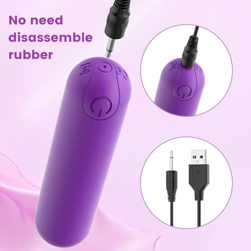 Kverg Mini Massager Waterproof Rechargeable 10 Vibration Purple - Image 2