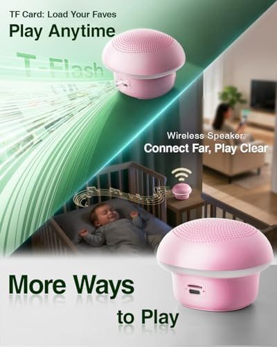 Portable White Noise Sound Machine for Baby Adults, 20 Soothing Sound & 30-Level Volume, 48H Runtime with 30/60/90min Timer, Memory Recall, Soft Night Light for Sleep, Home, Travel, Easy to Pocket - Image 5