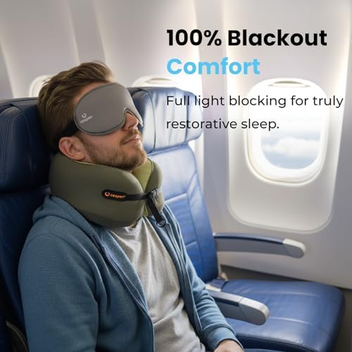 3D Sleep Mask for Women & Men, 100% Blackout Eye Mask for Sleeping, Zero Pressure Deep Sleep Blindfold with Adjustable Strap for Side Sleepers, Airplane Travel, Silver Grey - Image 3