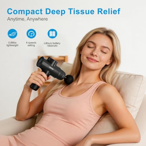 LEERCON Massage Gun Deep Tissue, Mini Muscle Massager Gun for Pain Relief - Image 2