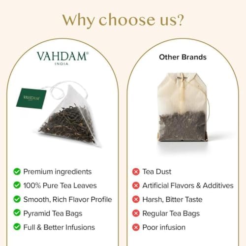 VAHDAM Earl Grey Tea Bags (100 Count)Bergamot Black Tea in Pyramid Tea Bags - Image 3