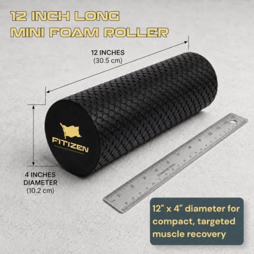 Fitizen Foam Roller – Muscle Massage Rehab Stiff Back Pain Physical Therapy Deep Tissue Firm Exercise Equipment Home Gym Stress Yoga Pilates for The Fit Citizen by FitNation - Image 3