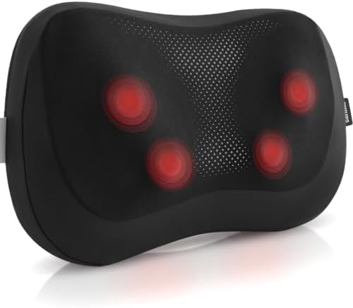 PHILIPS Back Massager with Heat, Shiatsu Neck Massage Pillow for Relaxation by PhilipsWater