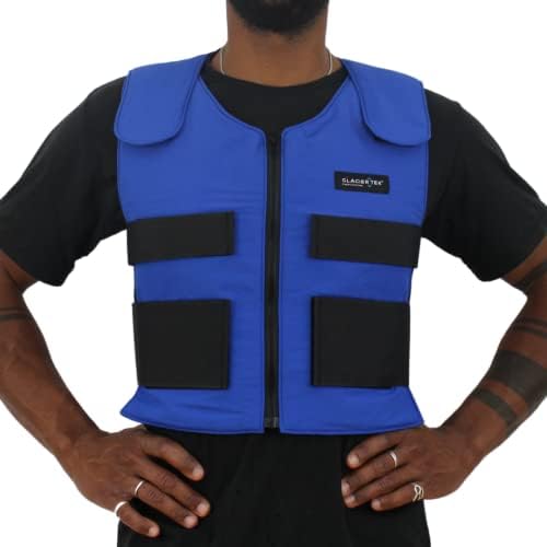 Glacier Tek Cool Vest Personal Cooling, 59 Degrees for 2.5 hours 8 Cool Packs, Recharge in 30 Minutes by GlacierTek