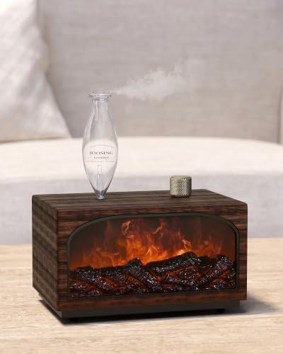 Waterless Oil Diffuser, Fireplace Flame Model, 3 Color Light with Bulb by UnlocktheFullPotentialofScentwithJoosing