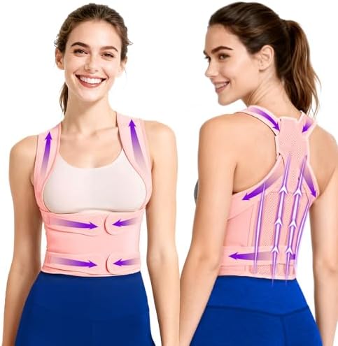 Back Brace & Posture Corrector for Women, Adjustable Back Support by Unknown