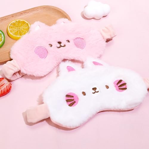 PERFECTSIGHT Sleep Eye Masks, Cute Sleep Eye Cover Lightweight Adjustable Eyeshade Mask Cover for Women Men Sleep Travel Nap, Bunny - Image 4