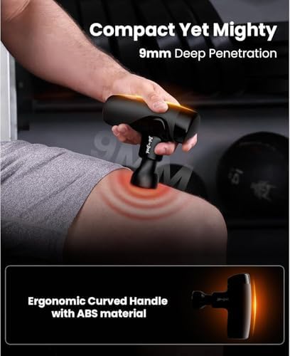 BOB AND BRAD M7 Plus Mini Massage Gun with Heat, FSA Eligible & HSA Approved Deep Tissue Percussion Massager for Back & Neck Stiffness - Portable, Quiet, Ultra-Lightweight - Image 4
