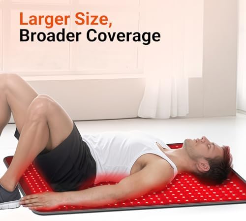 Comfytemp Red Light Therapy Pad for Body, 41.5'' x 26'', 660nm & 850nm - Image 4