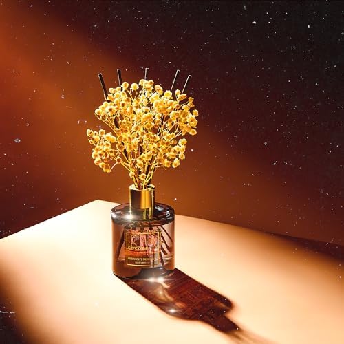 COCORRÍNA Reed Diffuser - Midnight New York 6.7 Fl.oz Reed Diffuser Set with 8 Sticks & Preserved Baby's Breath, Reed Diffuser for Home Bathroom Shelf Decor - Image 6