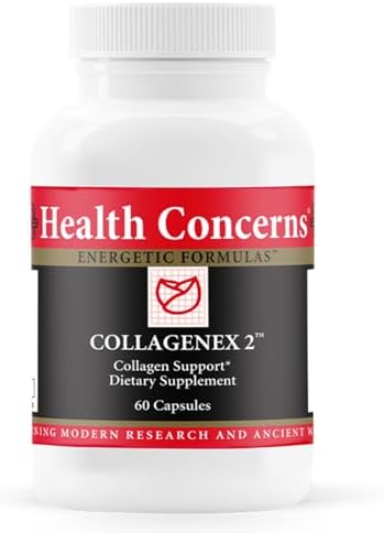 Health Concerns Collagenex 2 – Collagen Supplement for Joint Support & Flexibility – Natural Eggshell Membrane for Men & Women - Connective Tissue Support – Chinese Herbal Supplement - 60 Capsules by HealthConcerns