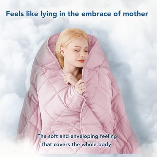 Topcee Weighted Blanket for Adults (10 lbs, 48" x 72") Twin Size Soft Cooling Heavy Blanket Sleeping, Apply to 90-110 lbs Body, Thick Breathable Blanket with Glass Bead, Easy Care - Image 4