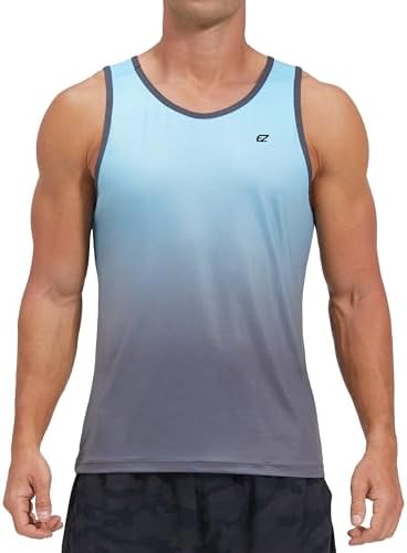 EZRUN Men's Quick Dry Workout Tank Top UPF 50+ Sweat-Wicking Gym Shirt - Image 2