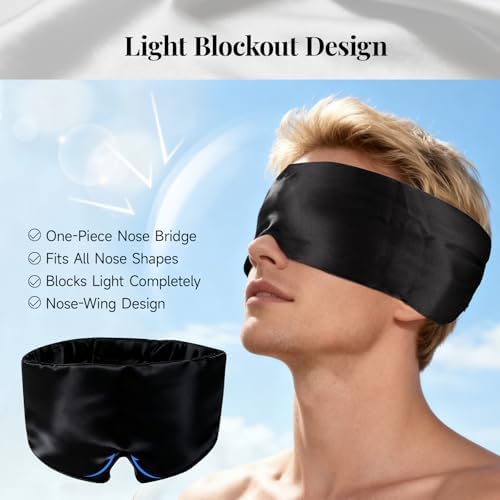 Silk Sleep Mask – 100% Mulberry Silk Eye Mask for Sleeping - Image 4