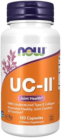 NOW Foods Supplements, UC-II Type II Collagen with Undenatured Type II Collagen, 120 Veg Capsules by NOW