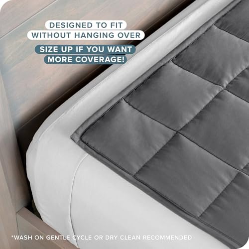 Bare Home Cotton Weighted Blanket (Grey, 40"x60" 10lbs) - Image 3