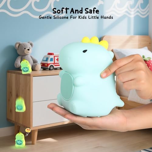 Kids Alarm Clock, Ok to Wake Clock for Kids, Toddlers Night Light Clock for Bedroom, Dinosaur Alarm Clock with Sleep Training and Sound Machine, Birthday Gift for Boys Girls Children - Image 6