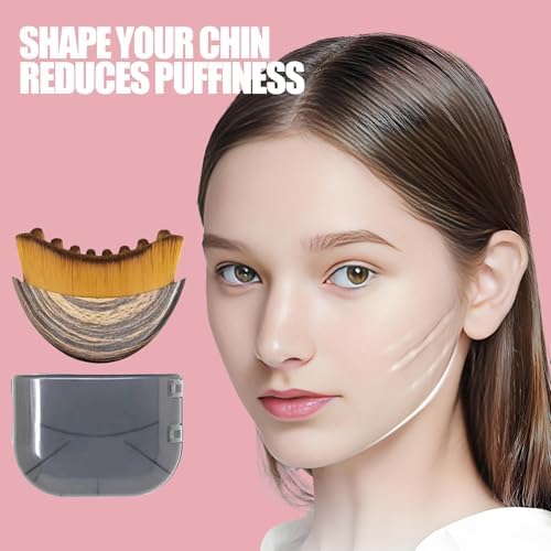 Lymphatic Contour Face Brush Lymphatic Drainage Massager Double Chin Reducer Lymphatic Drainage Brush for Face,Ergonomically Designed to Fit The Skin Precisely and Relieve Fatigue (Brown) - Image 3