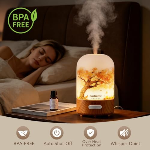 Essential Oil Diffuser, Hand Blown Glass Diffuser with Quiet Mist - Image 3