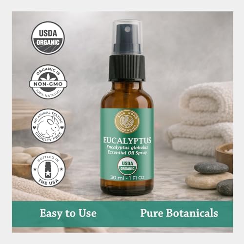 Silk Road Organic Eucalyptus Essential Oil Breath Spray, USDA Certified - Image 5