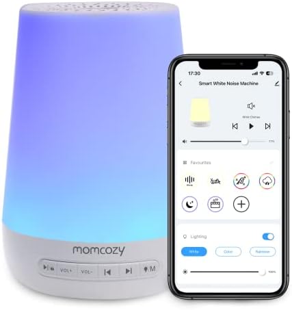 Momcozy Smart Baby Sound Machine with Night Light, White Noise Machine by Momcozy