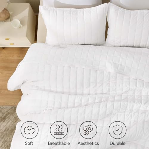 BEDELITE Velvet Quilt Set King Size, Luxury Velvet Comforter Bedding - Image 4