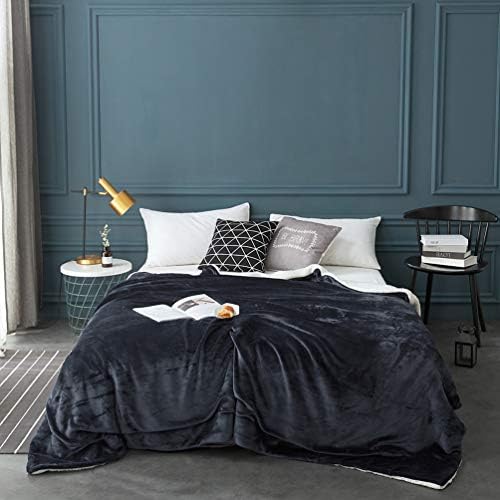 LBRO2M Sherpa Fleece Bed Blanket Super Soft Plush Warm Throw Twin 65"X90" - Image 2