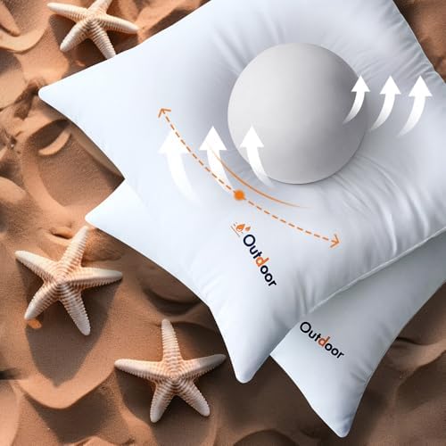 MIULEE Pack of 2 12x20 Inch Outdoor Waterproof Throw Pillow Inserts - Image 5