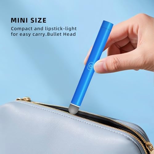 Mini Massager Hand Massager, Mini Massage Gun with 4 Replacement Heads, Hand Therapy & Neck Shoulder Muscle Pain Relief, Quiet & Portable Soften Scar Tissue Massager for Travel & Office Use - Image 6