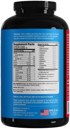 Prolab Amino Gel-Caps, Essential Amino Acids, High-Potency (200 Softgels) - Image 5